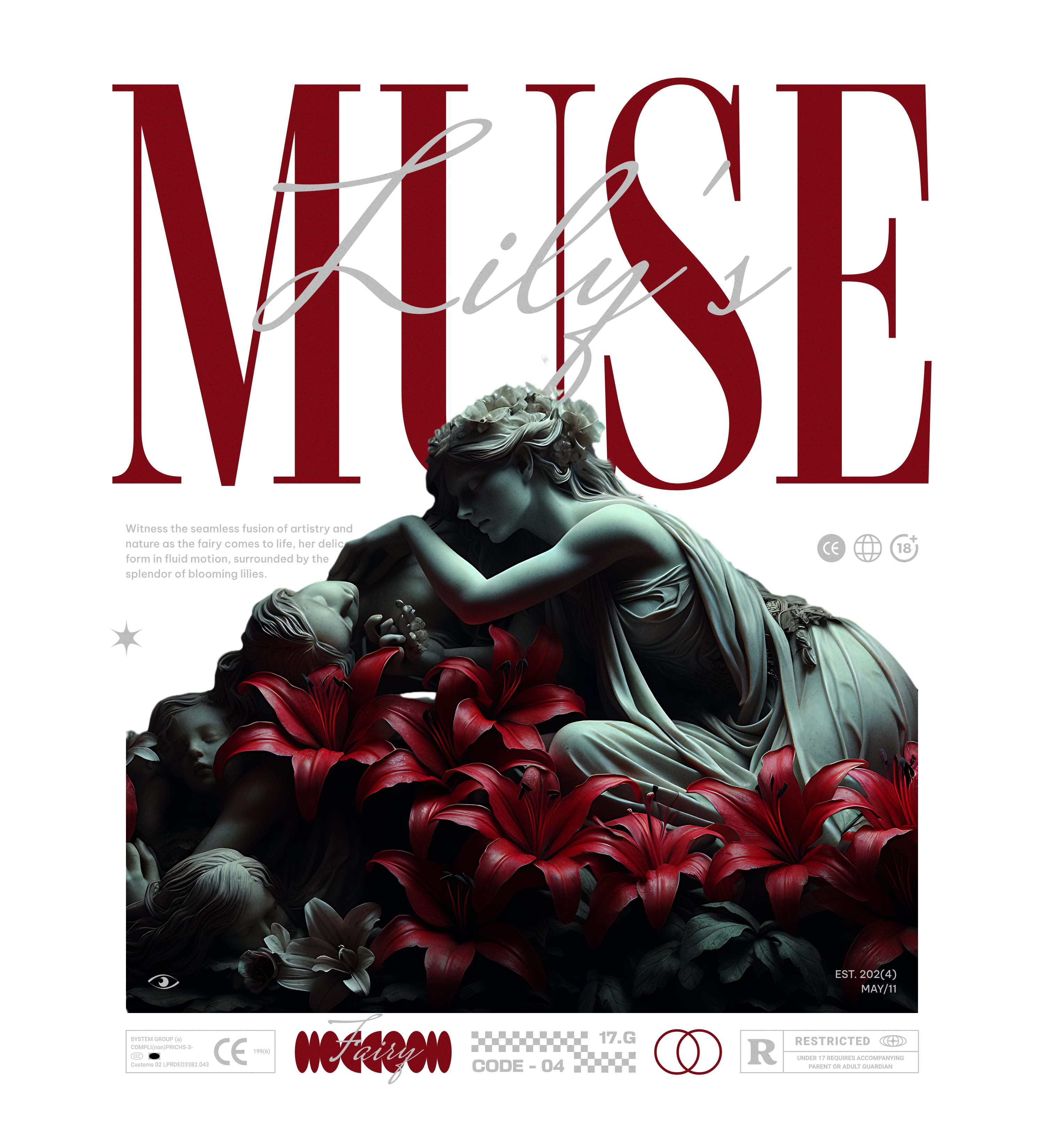 MUSE Lily’s Luxury Graphic Tee – Premium Art Streetwear T-Shirt for Women