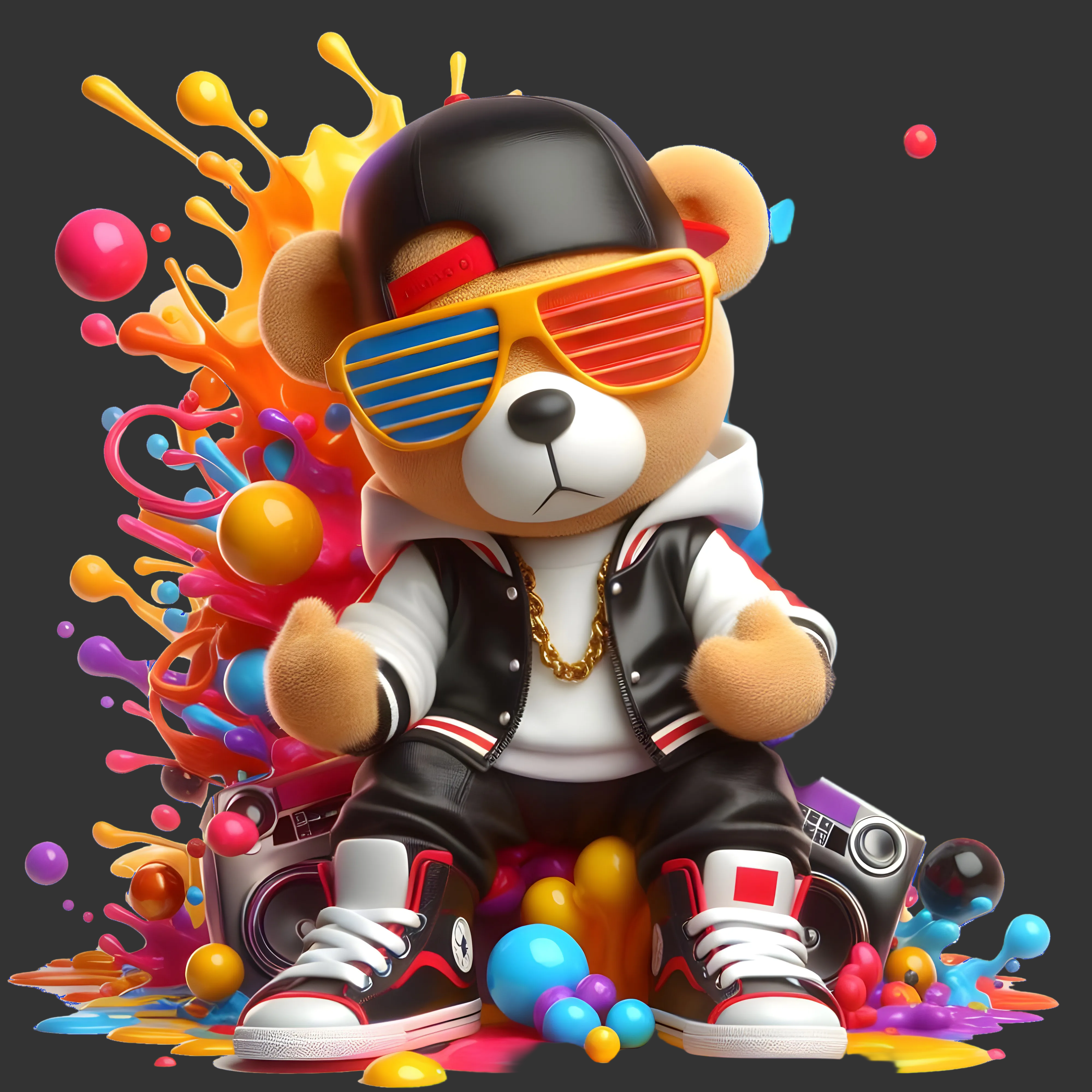 Color Raid Teddy Bear Raz/ Street wear