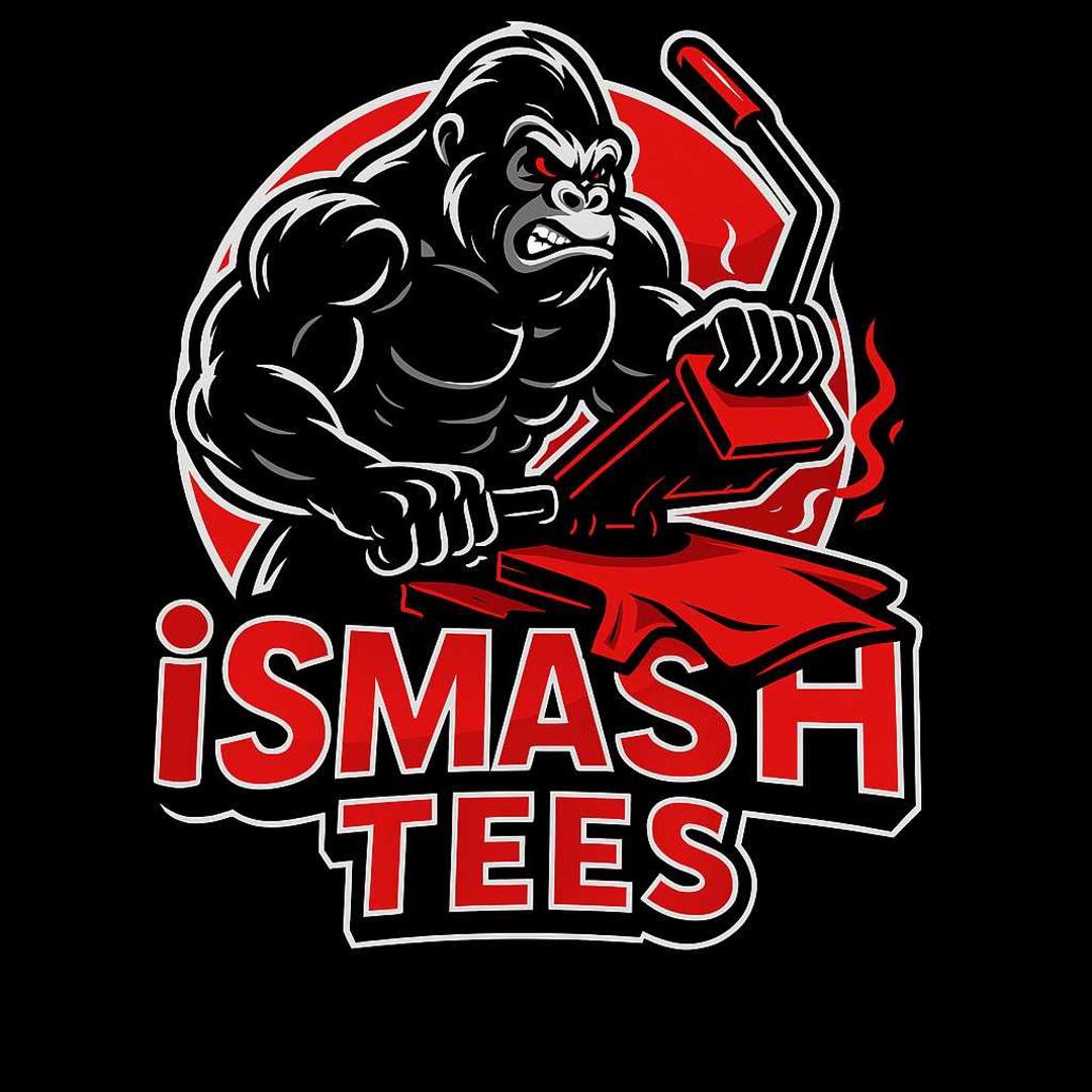 iSmashTee Silverback press logo shirt