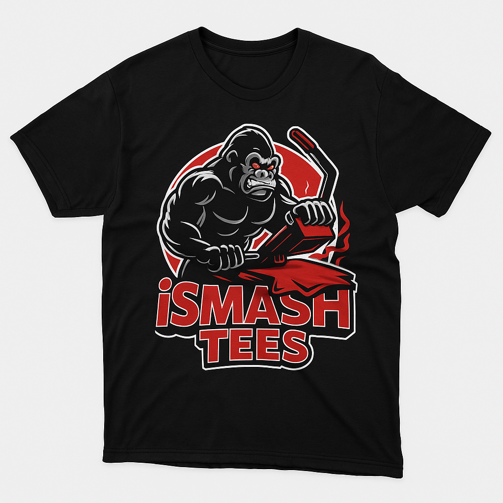 iSmashTee Silverback press logo shirt