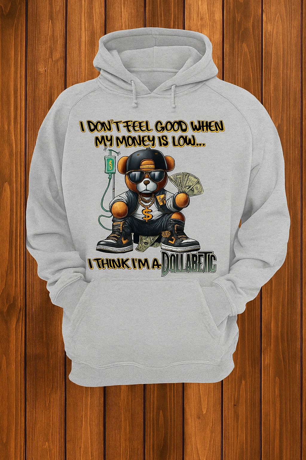 💸 Dollabetic Money Bear T-Shirt – Streetwear Hustler Graphic Tee for Entrepreneurs & Go-Getters | iSmash Tees