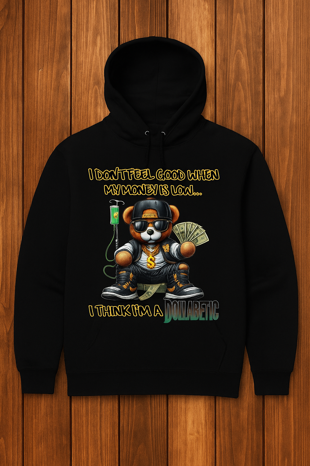 💸 Dollabetic Money Bear T-Shirt – Streetwear Hustler Graphic Tee for Entrepreneurs & Go-Getters | iSmash Tees