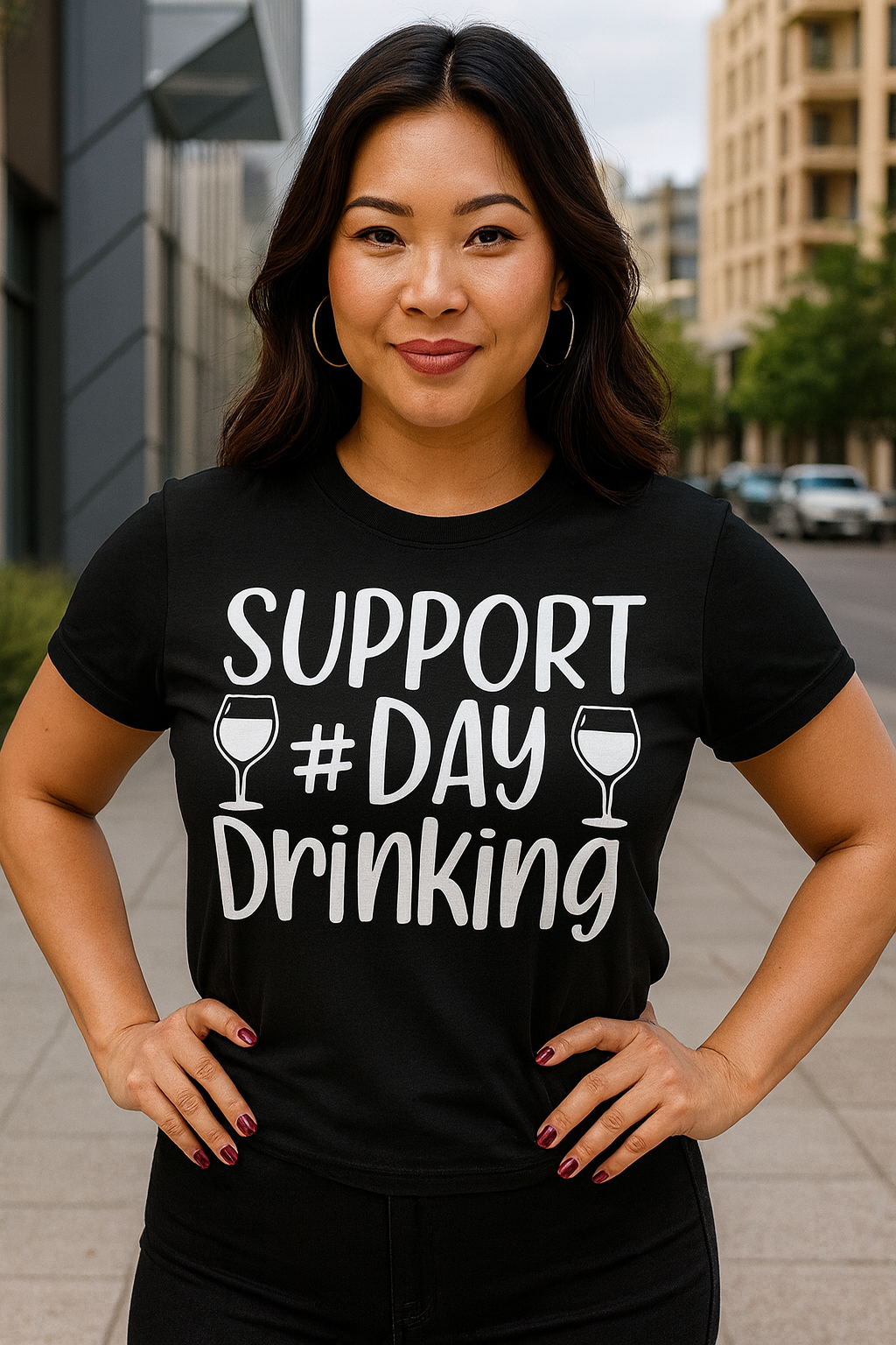 c-Support Day Drinking – Funny Drinking T-Shirt