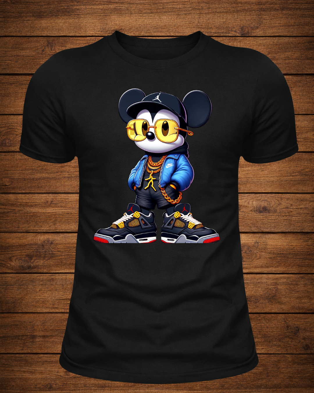 Mouse Fusion Streetwear Tee – Luxury Sneaker Culture Meets Iconic Cartoon Swagger