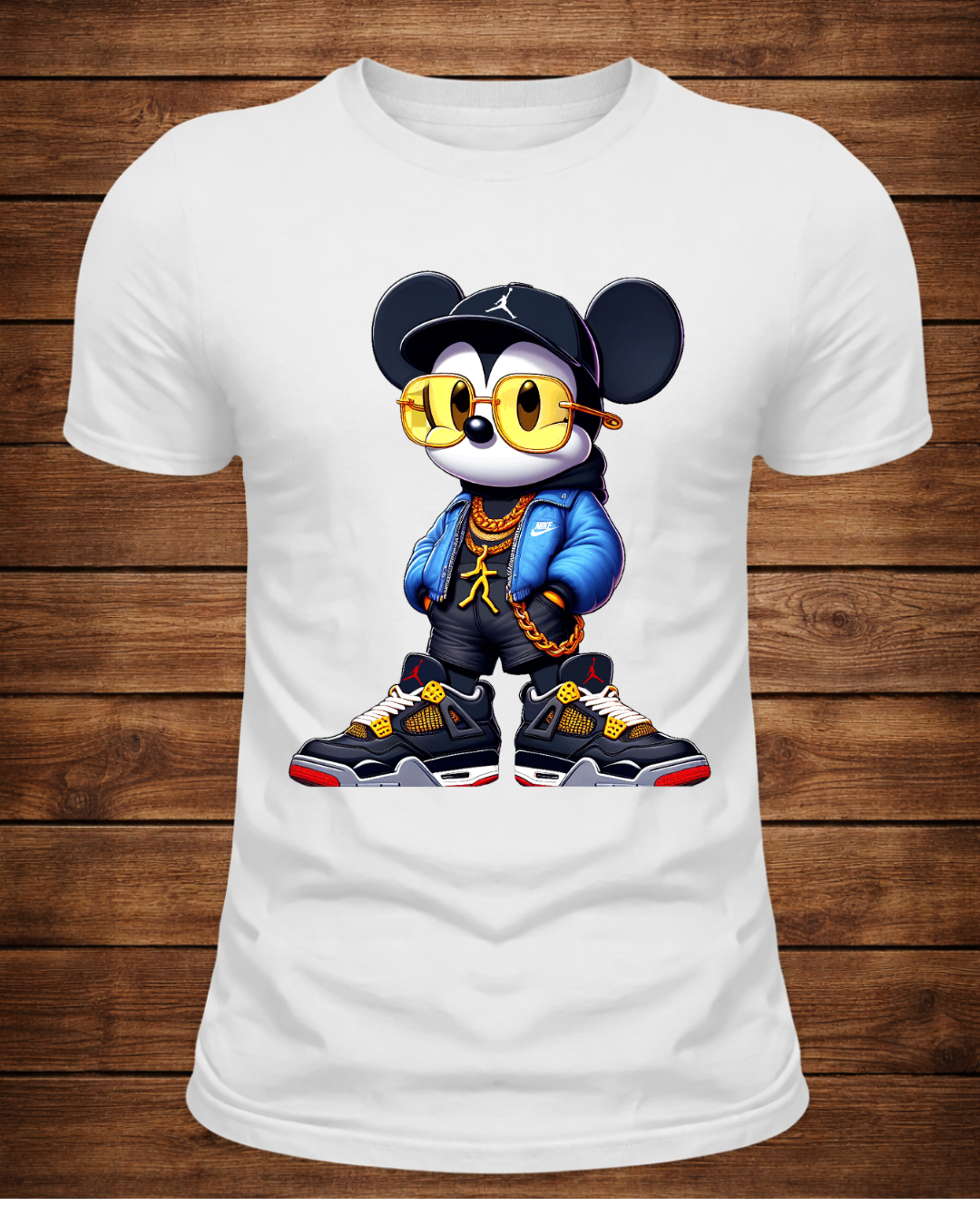 Mouse Fusion Streetwear Tee – Luxury Sneaker Culture Meets Iconic Cartoon Swagger
