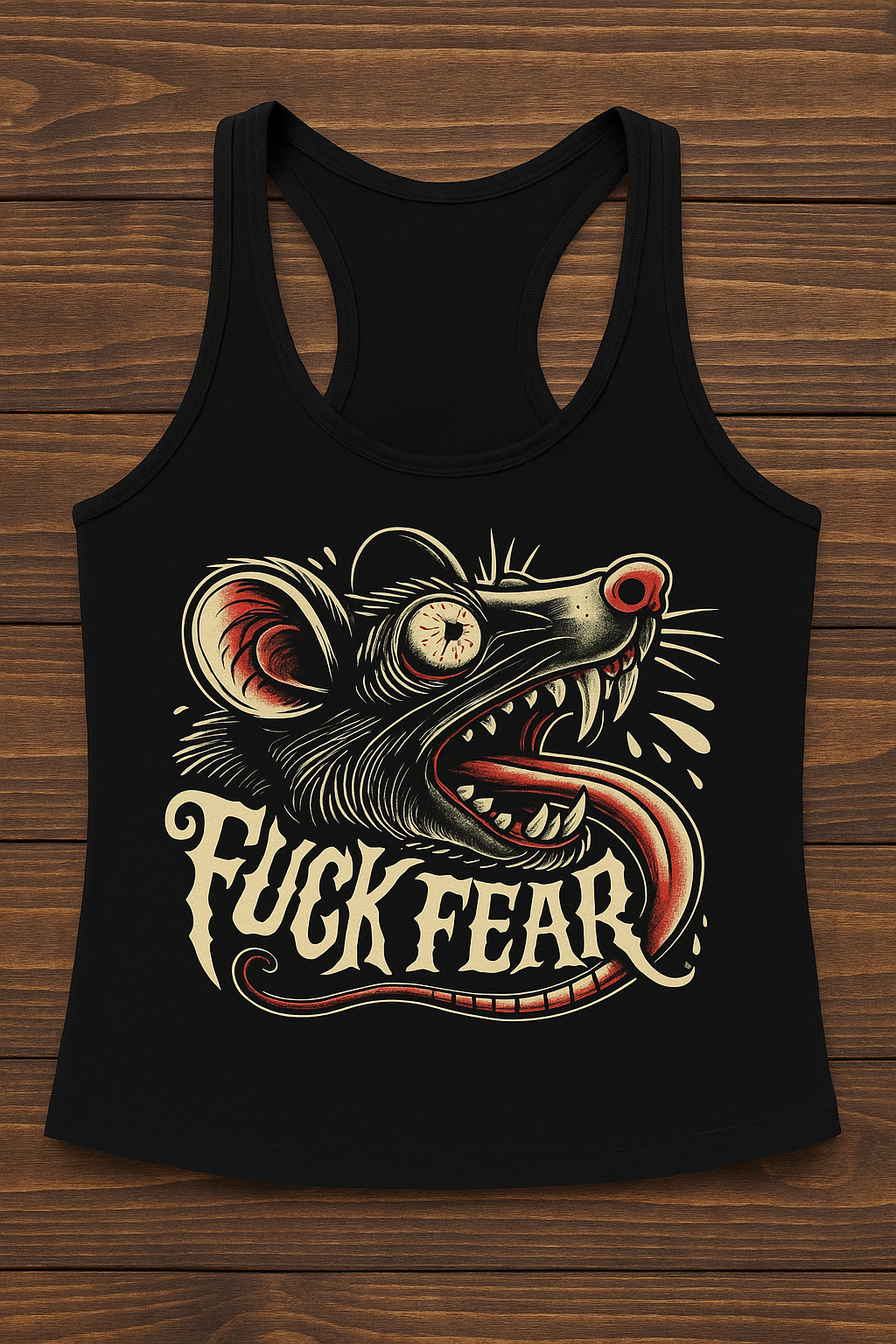 Fk Fear Rat Graphic T-Shirt | Fearless Streetwear & Gym Apparel**
