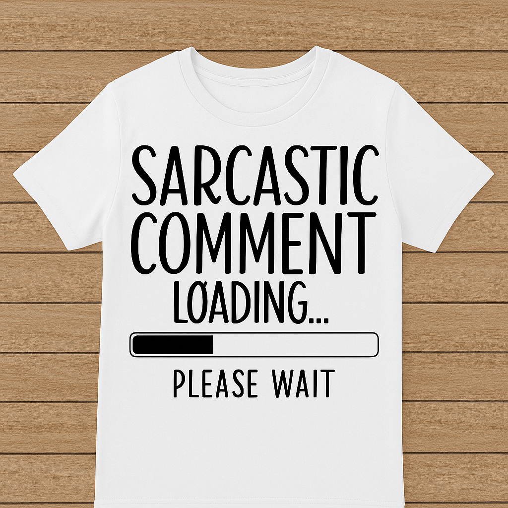y-Sarcastic Comment Loading… Please Wait – Funny Sarcasm T-Shirt
