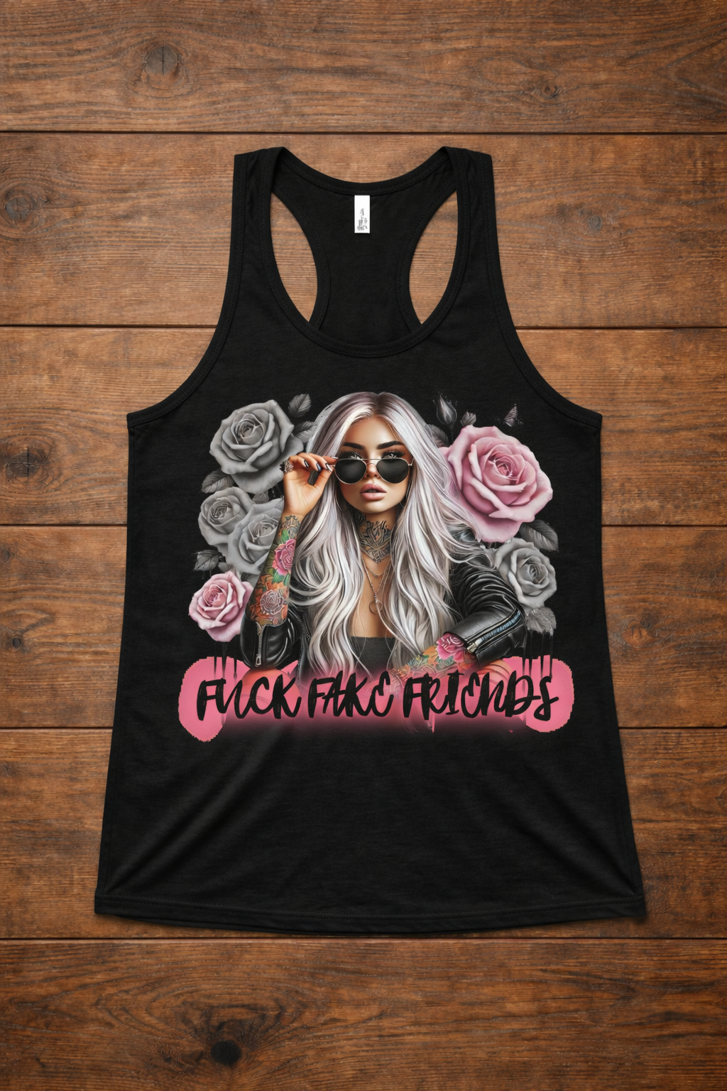 Fake Friends Ladies Pink Line Premium Shirt – Bold Feminine Streetwear | Pink Line Collection