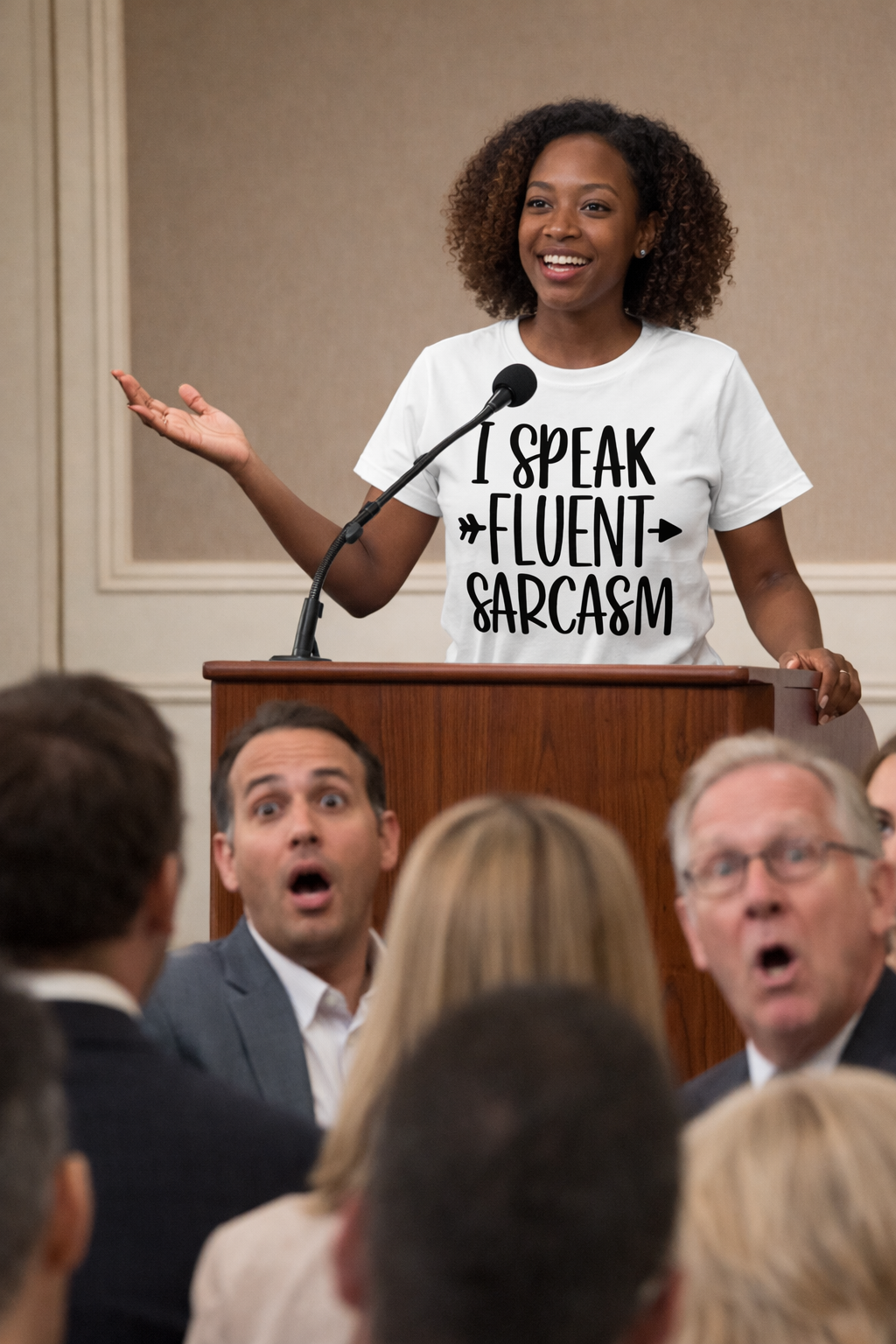 y- “I Speak Fluent Sarcasm” tee