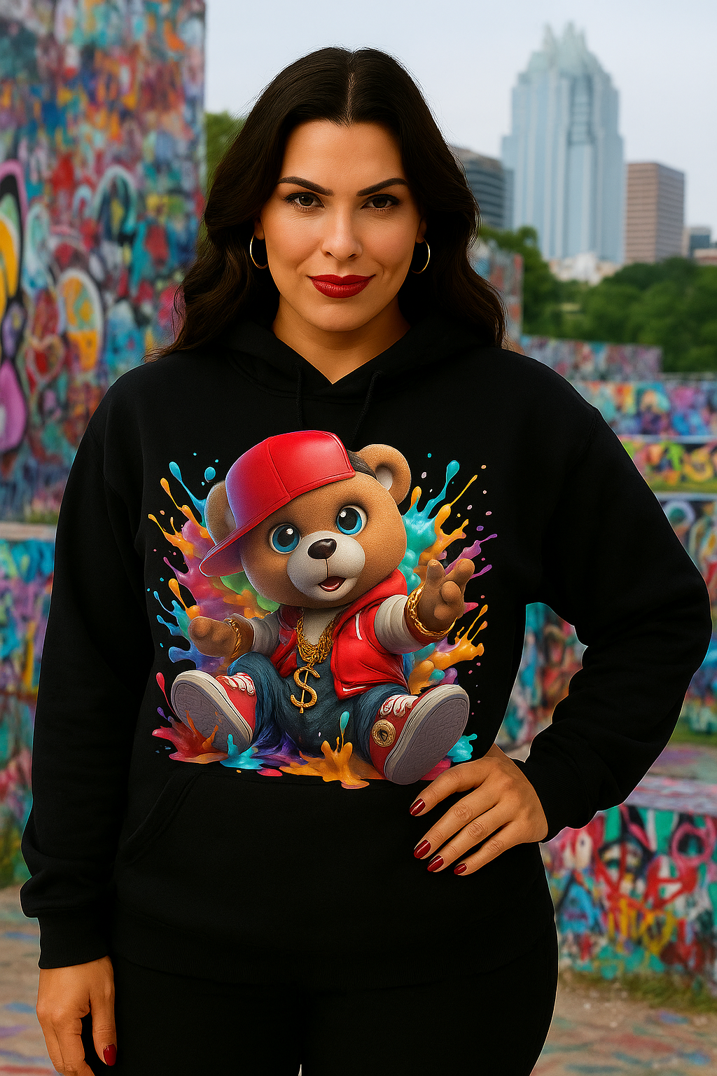 b- Street Vibe Color Splash Bear Art Collection