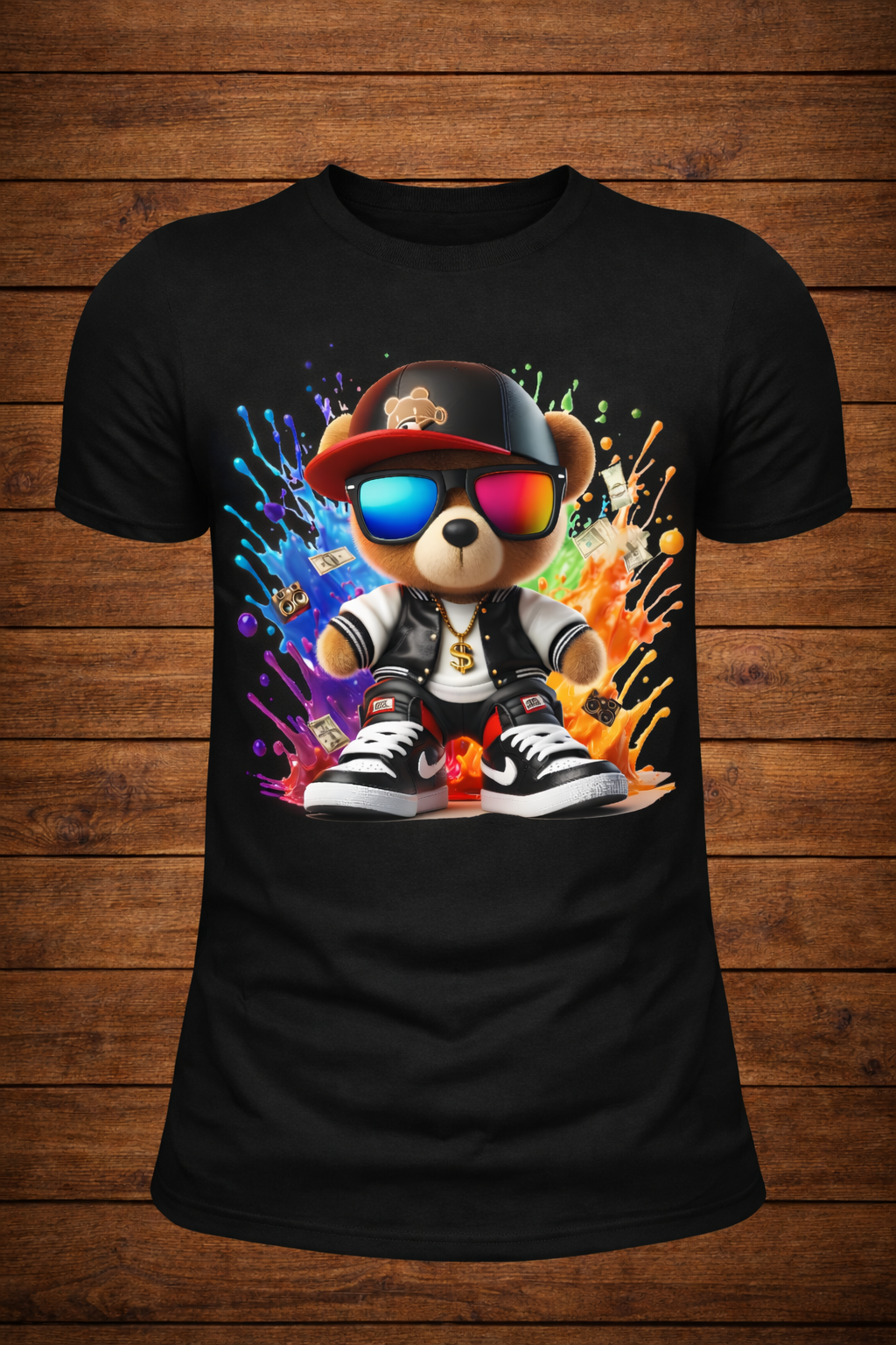 b- Color Raid Teddy Bear/ Street wear