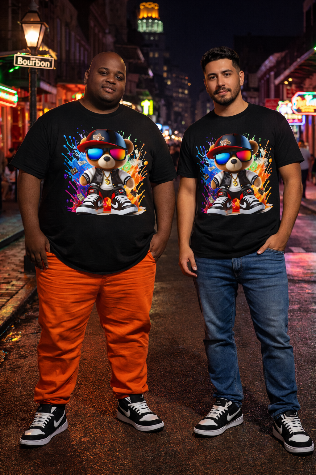 b- Color Raid Teddy Bear/ Street wear