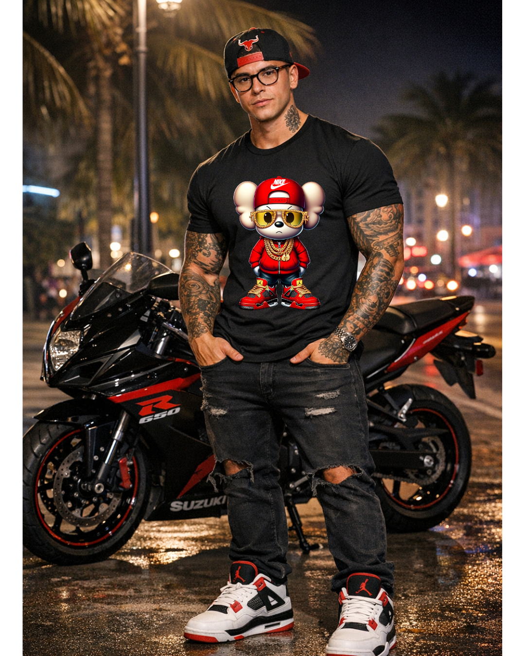 Nike Air Jordan Mouse Fusion Streetwear Tee | Luxury Urban Sneaker Culture Shirt