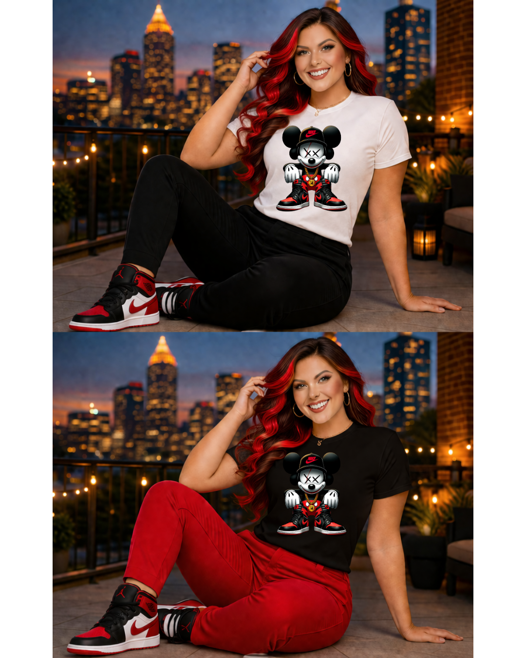 a-Mouse Fusion Streetwear Tee – Jordan-Inspired Sneaker Culture T-Shirt | Premium Urban Graphic Shirt