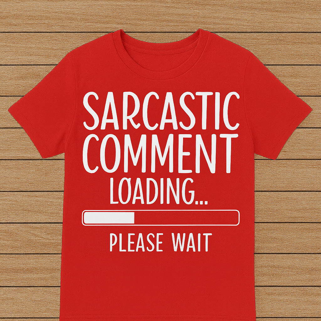 y-Sarcastic Comment Loading… Please Wait – Funny Sarcasm T-Shirt