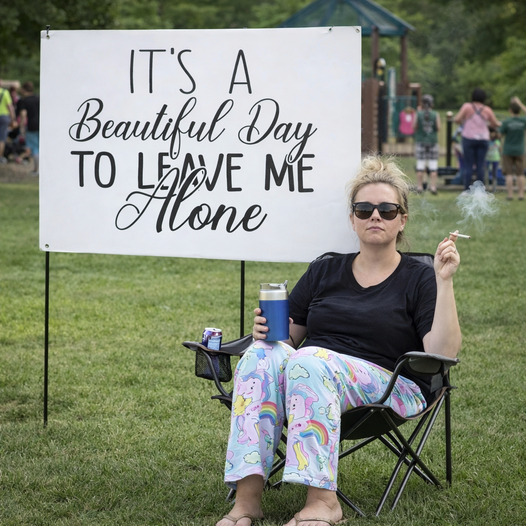 y- Funny Life T-Shirt – “It’s a Beautiful Day to Leave Me Alone” | Sarcastic Tee | Coffee Lover Shirt | Chaos Mom Graphic Tee