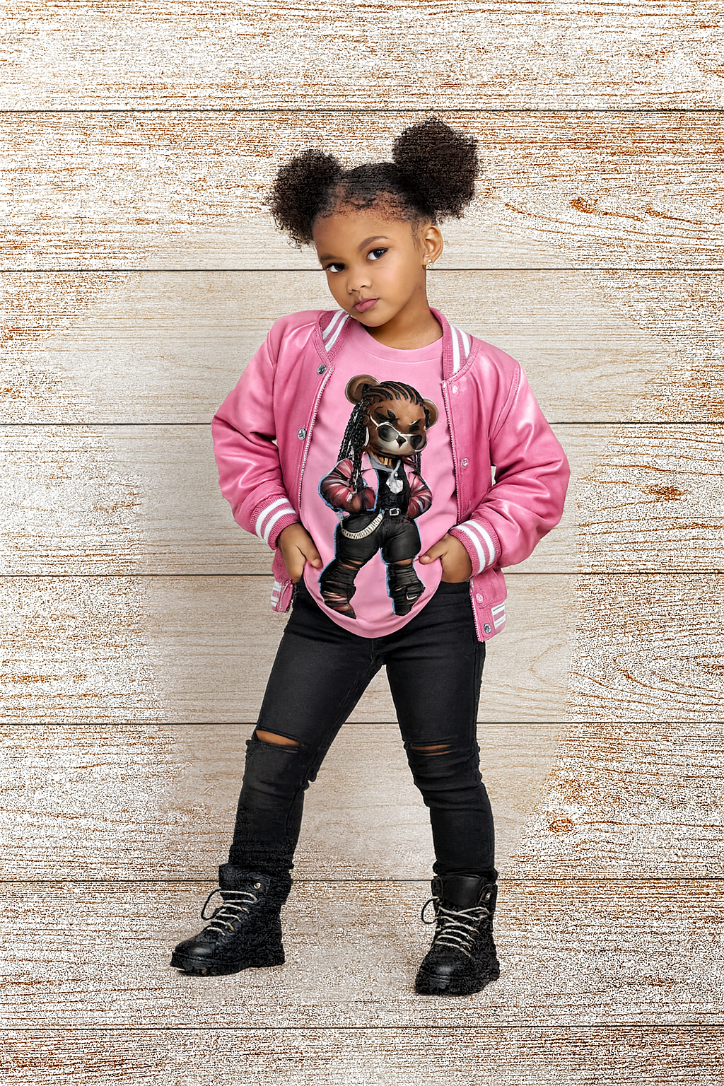 Boss Boots Ladies Color Raid Teddy Bear/ Street wear