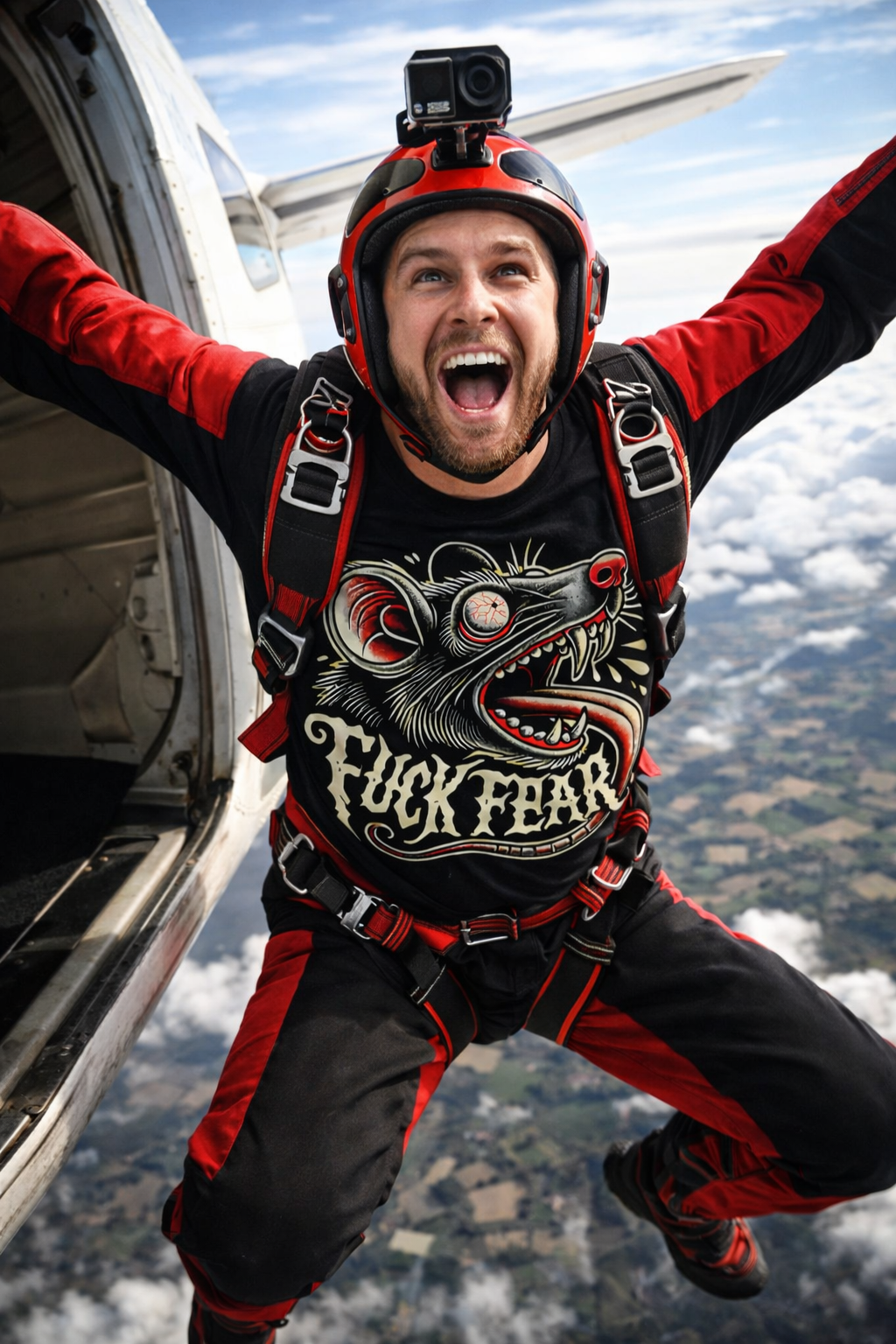 Fk Fear Rat Graphic T-Shirt | Fearless Streetwear & Gym Apparel**