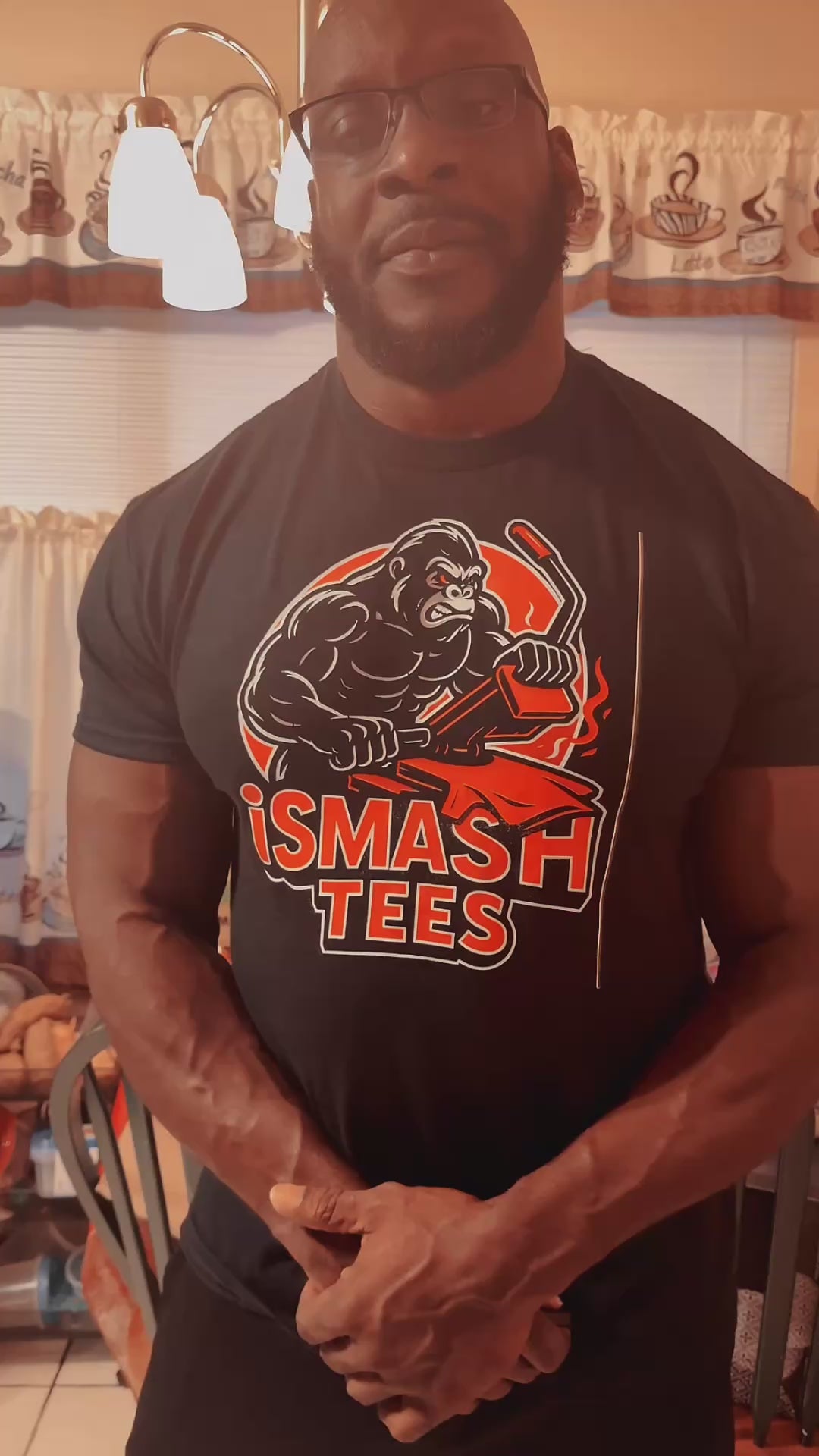 iSmashTee Silverback press logo shirt